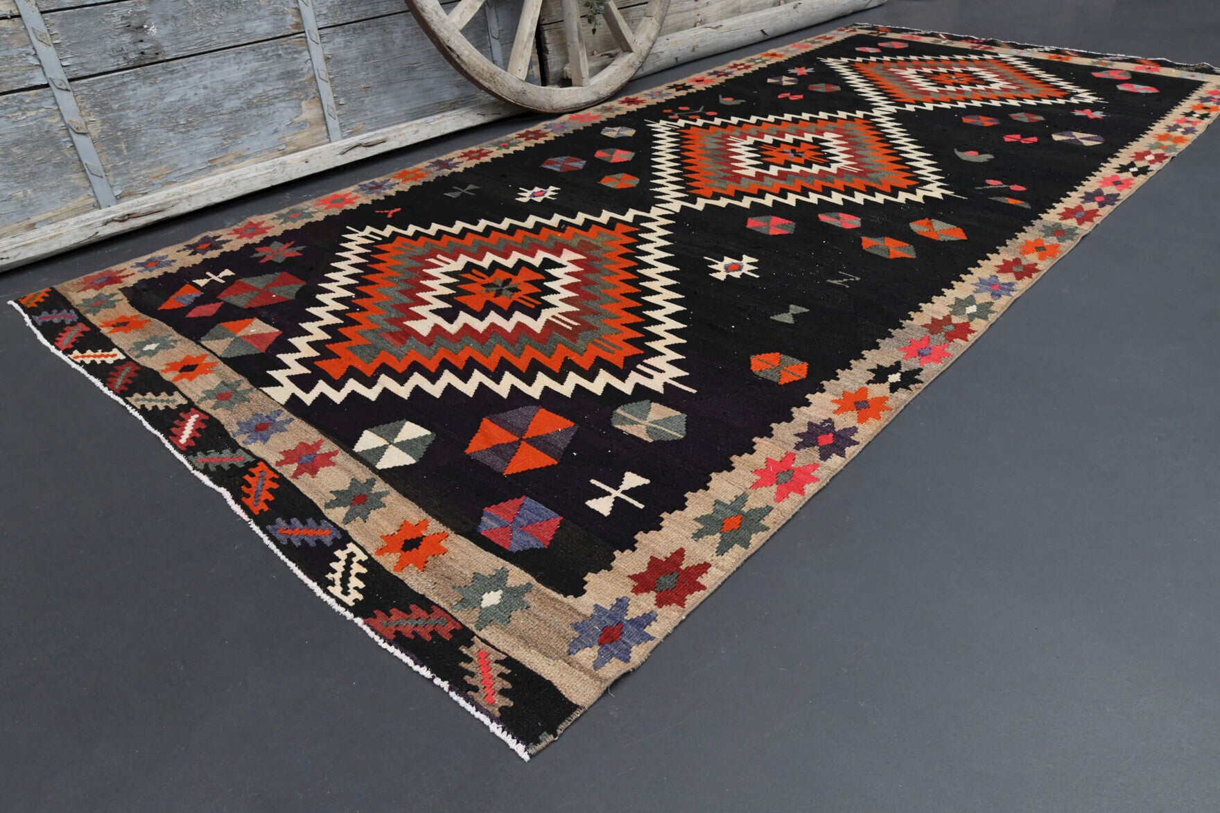 Vintage Flatweave Wide Runner