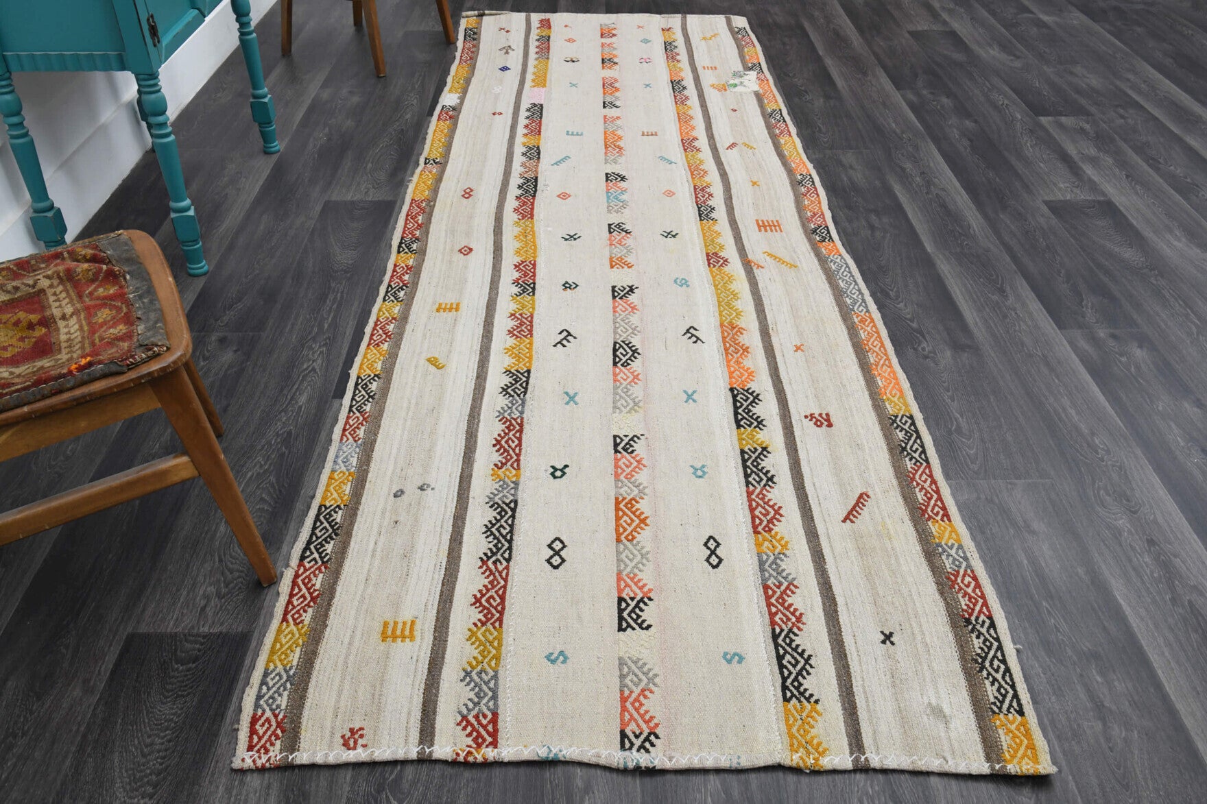 Turkish Kilim Runner Rug