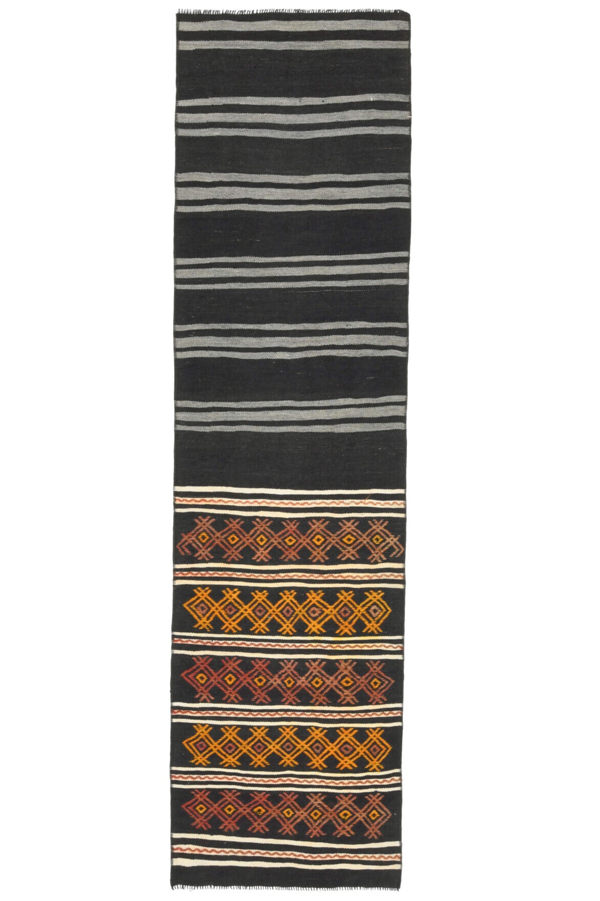 1970s Flatweave Kilim Runner Rug