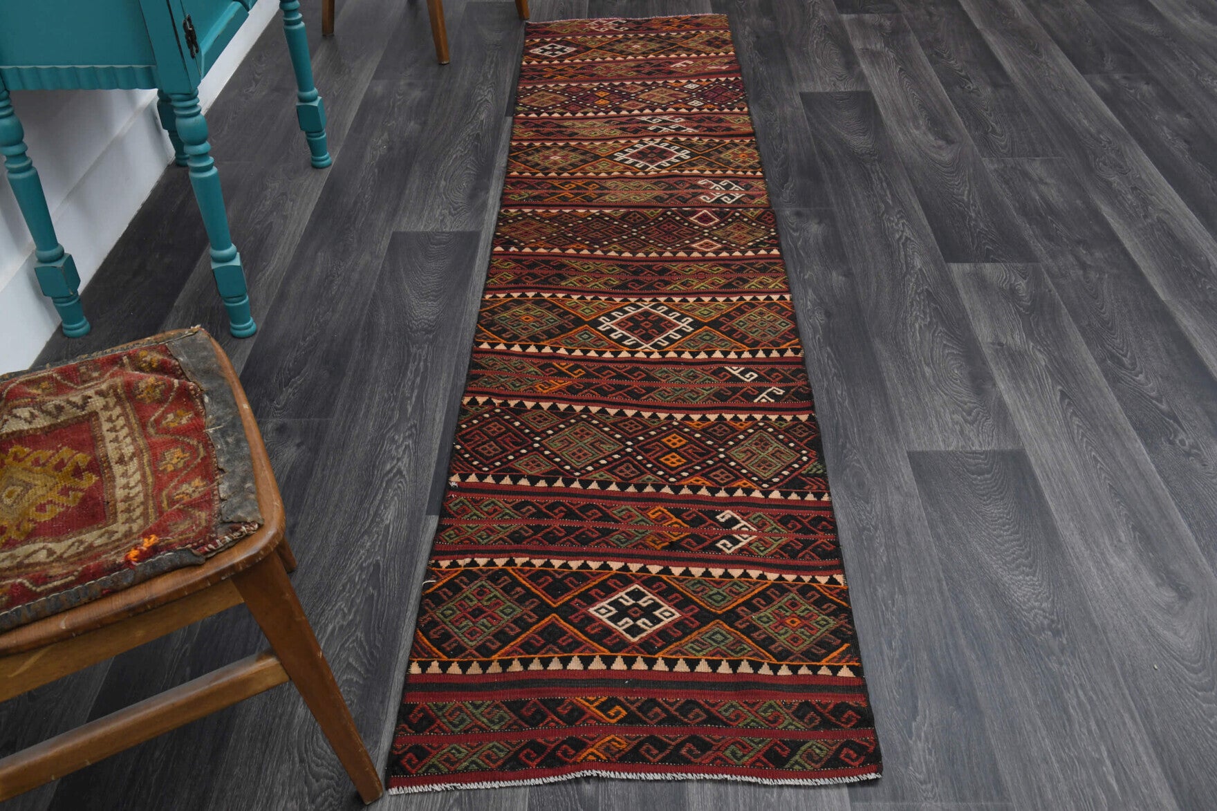 Turkish Kilim Runner Rug