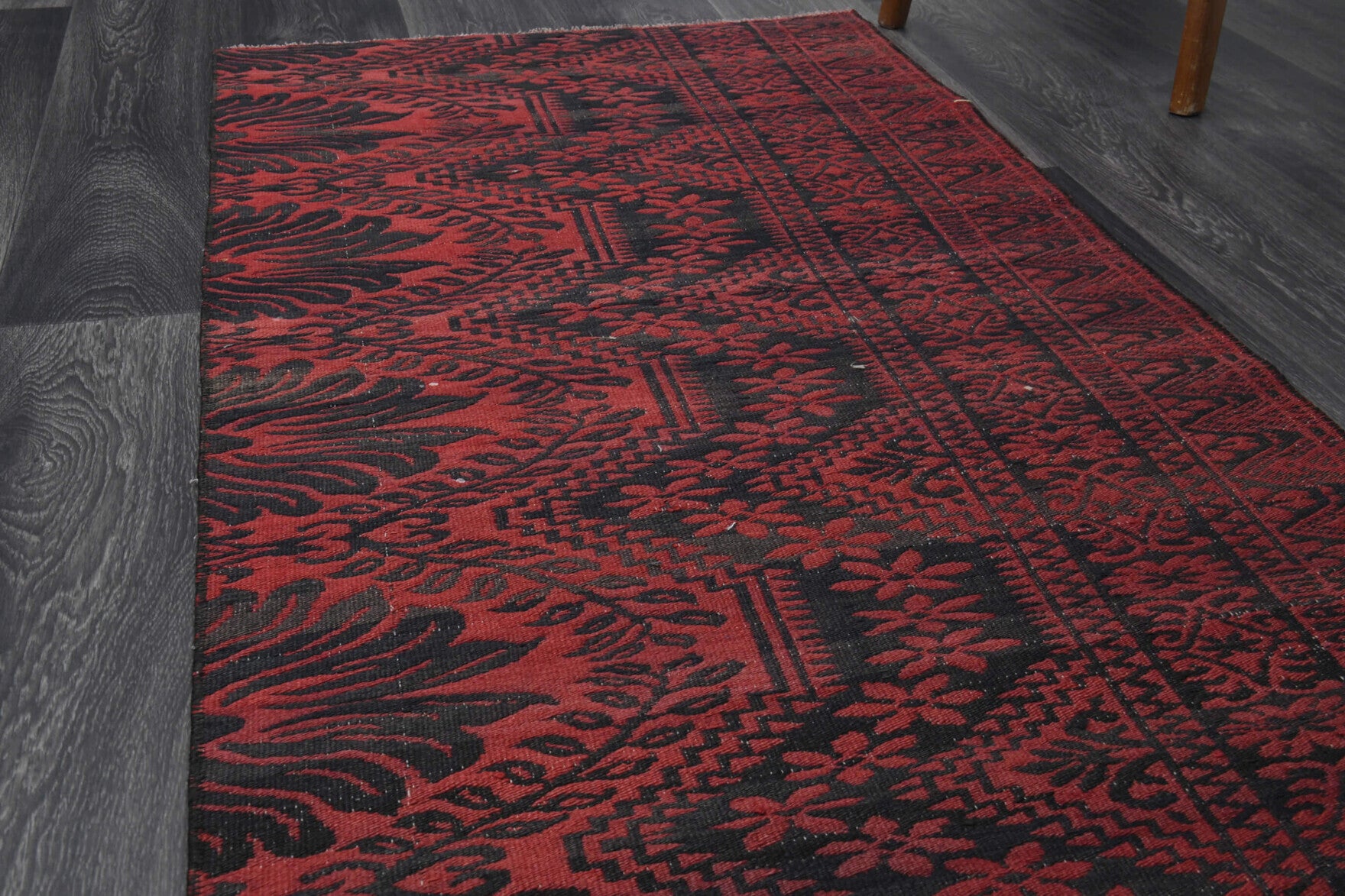 Handloom Thin Kilim Runner Rug