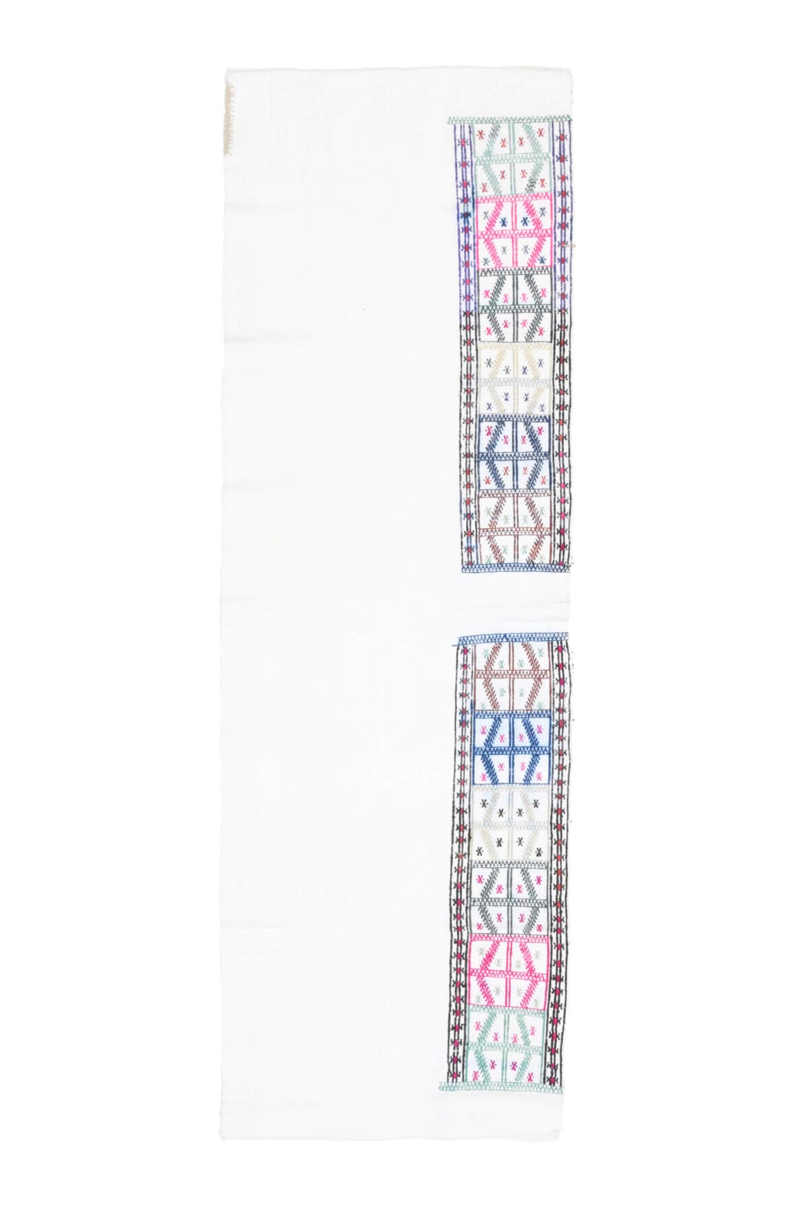 Boho Chic - White Vintage Kilim Runner