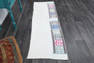 Boho Chic - White Vintage Kilim Runner
