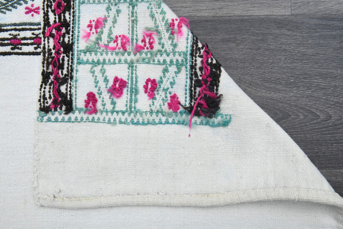 Boho Chic - White Vintage Kilim Runner