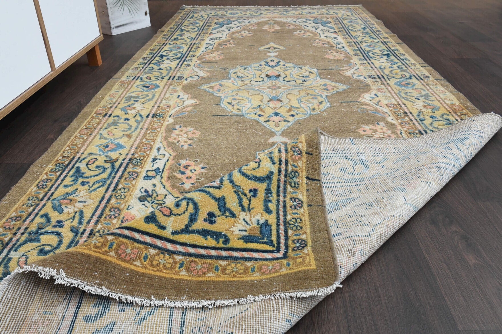 Tabriz Persian - Oriental Vintage Runner Rug