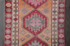 Peach &  Red - Turkish Runner Rug