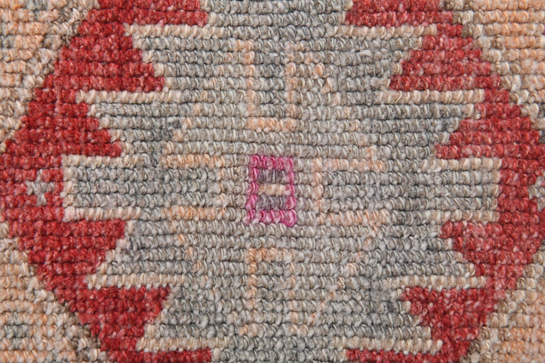 Peach &  Red - Turkish Runner Rug