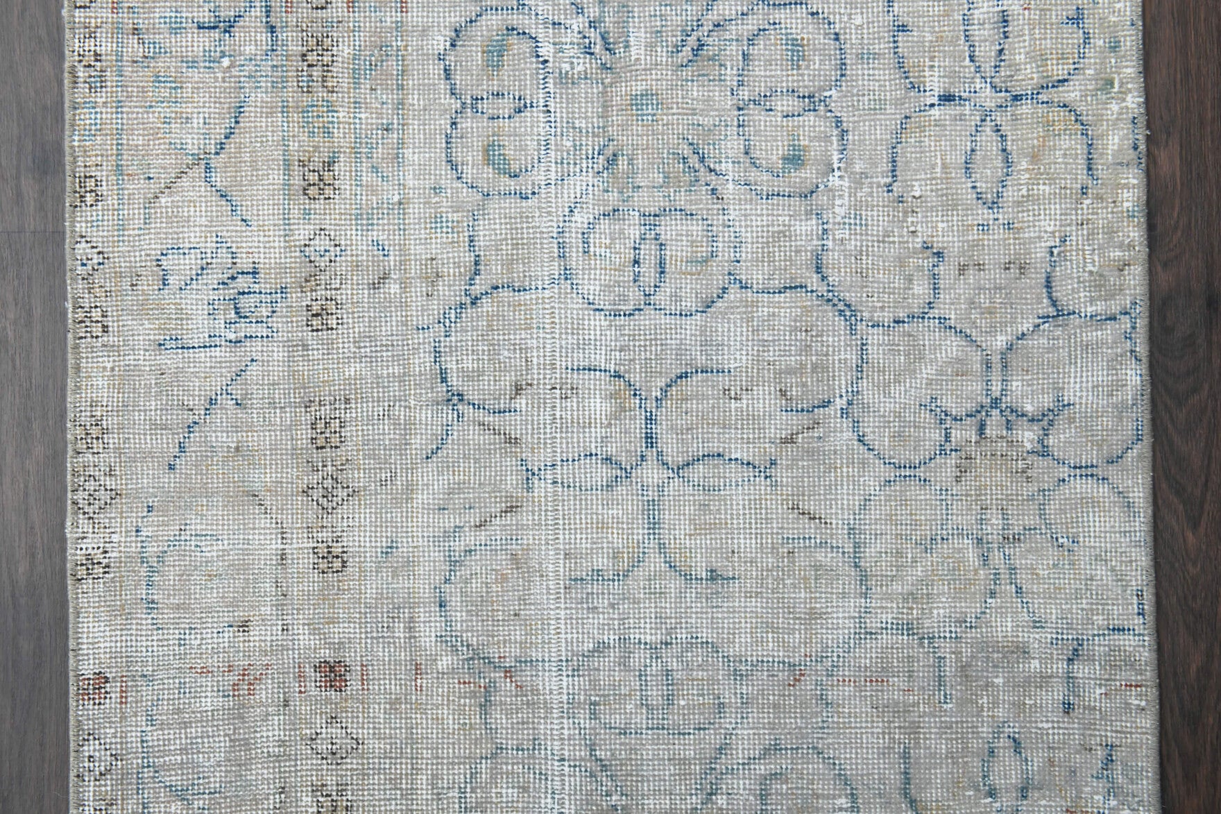 3'x9' Vintage Turkish Runner Rug