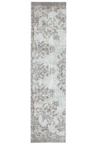 Folk Art Turkish Oushak Runner Rug