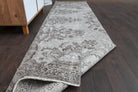 Folk Art Turkish Oushak Runner Rug