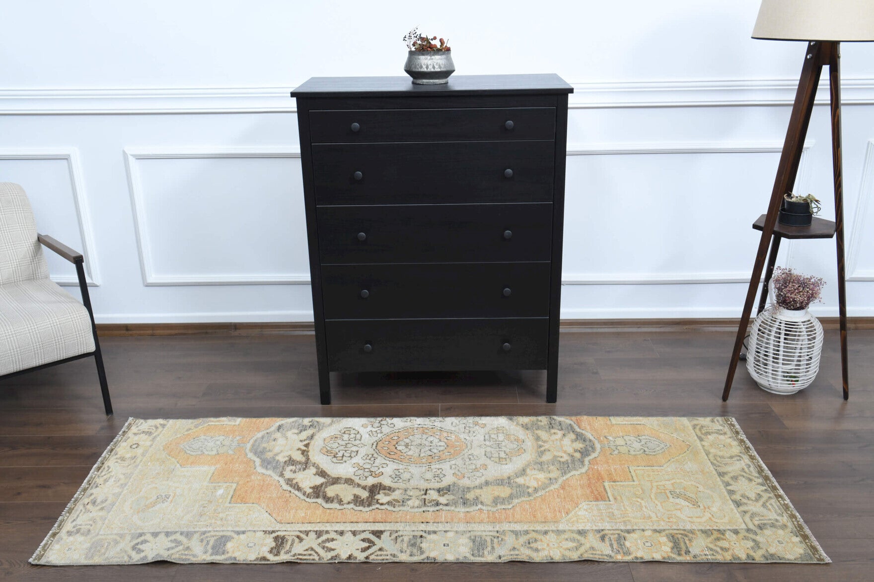 Vintage Oushak Runner Rug