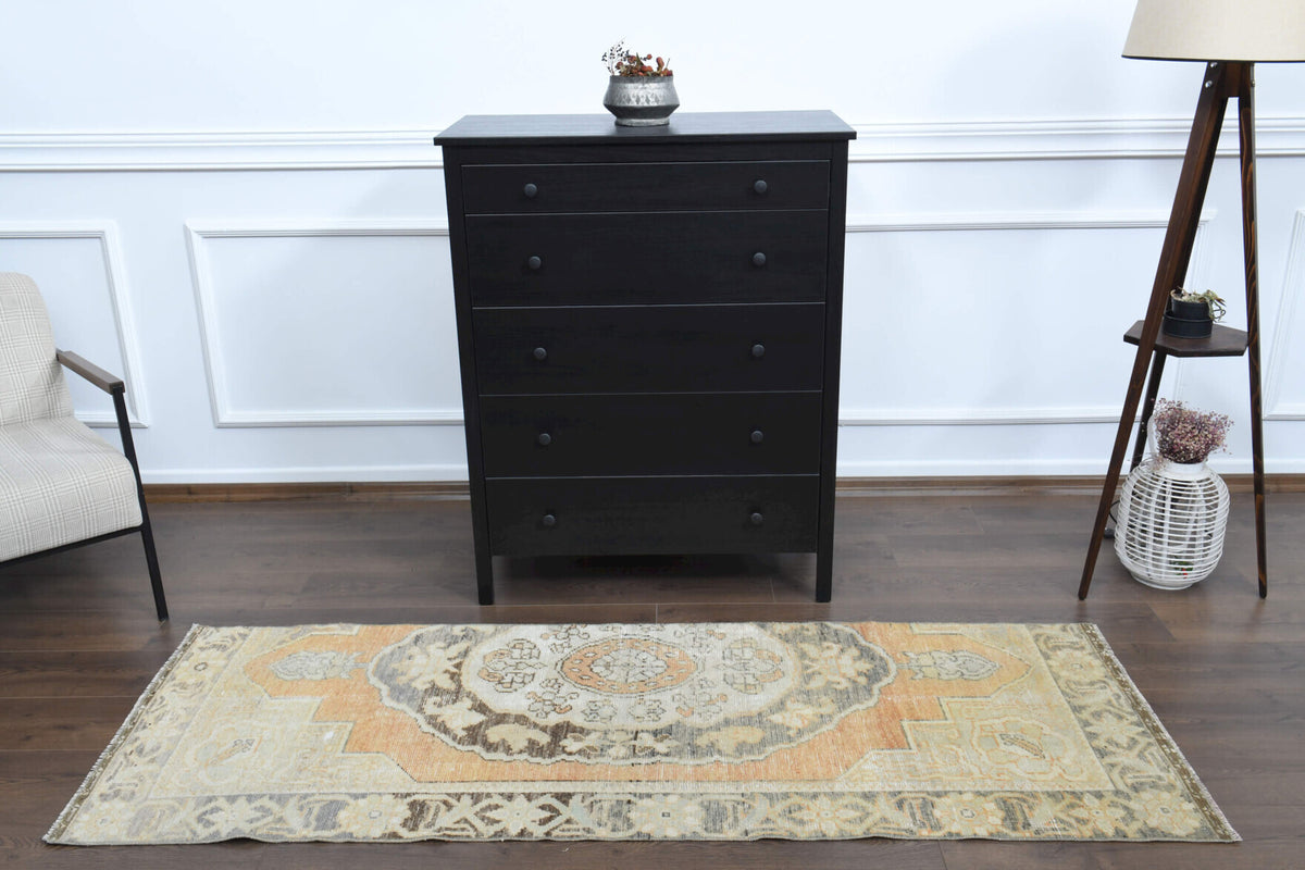 Vintage Oushak Runner Rug
