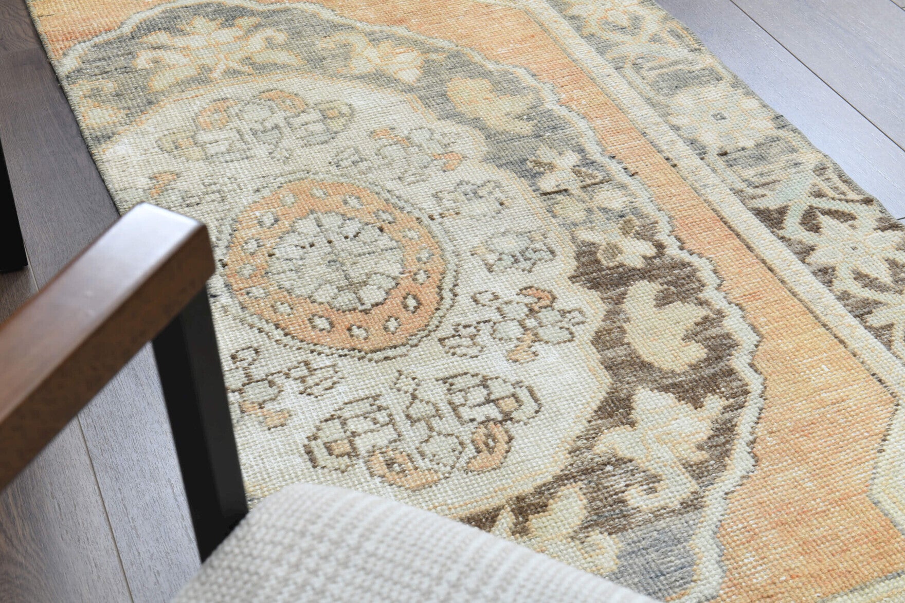 Vintage Oushak Runner Rug
