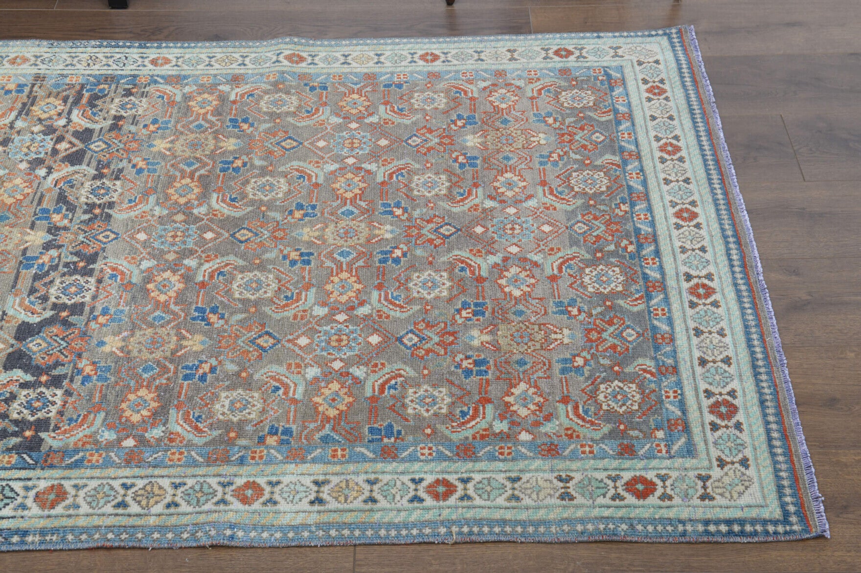 Persian Ethnic Vintage Runner Rug