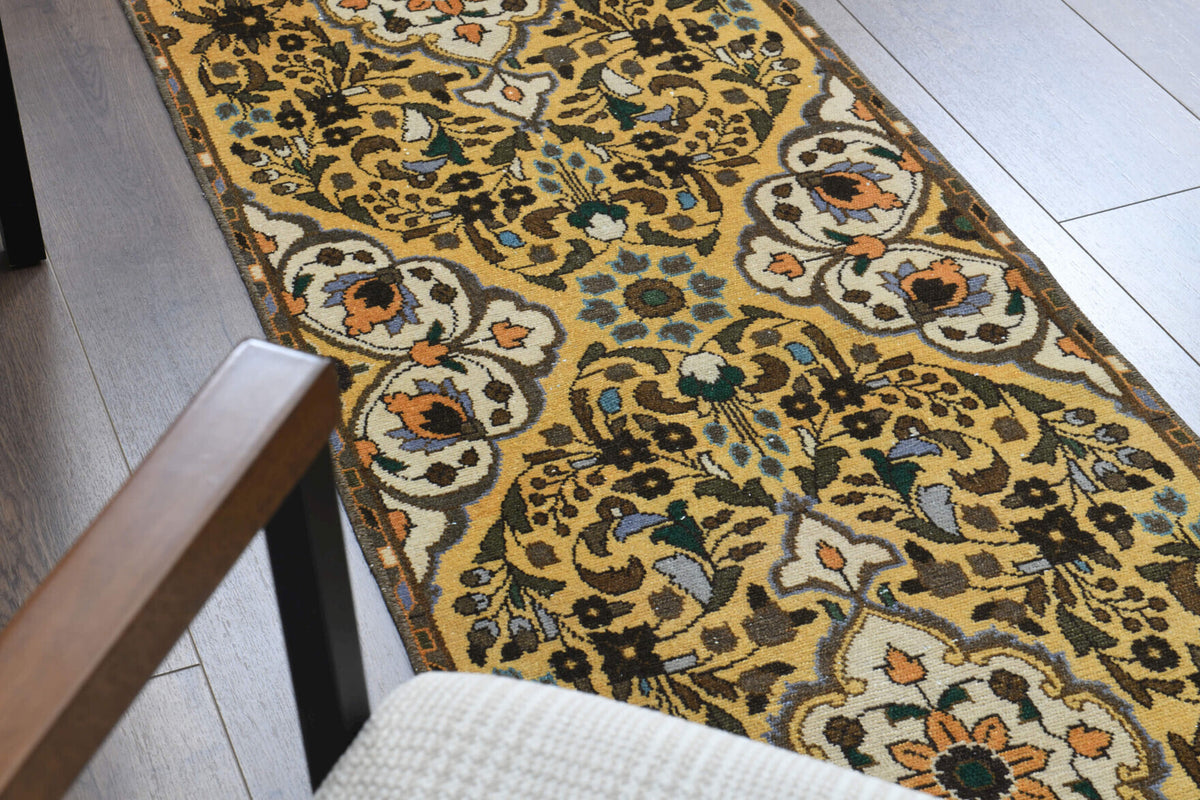 East Motifs- Vintage Turkish Runner Rug