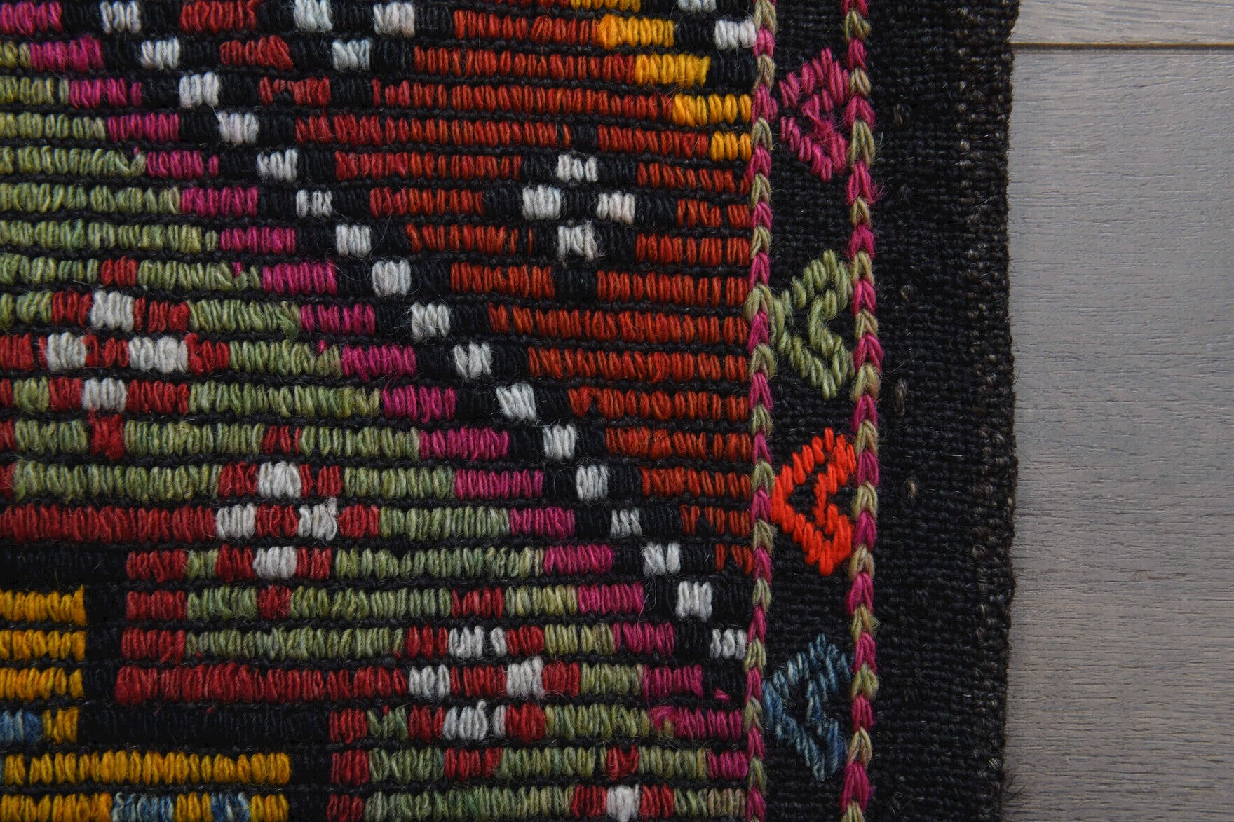 Vintage Narrow Runner - Turkish Kilim Rug