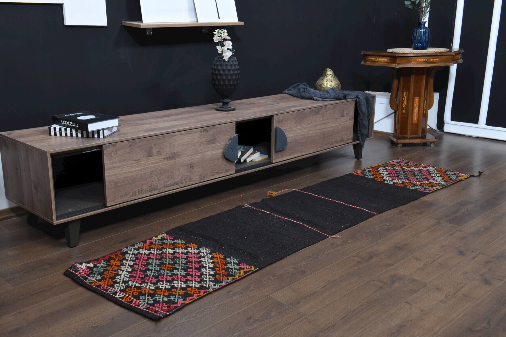 Vintage Turkish Kilim Runner Rug