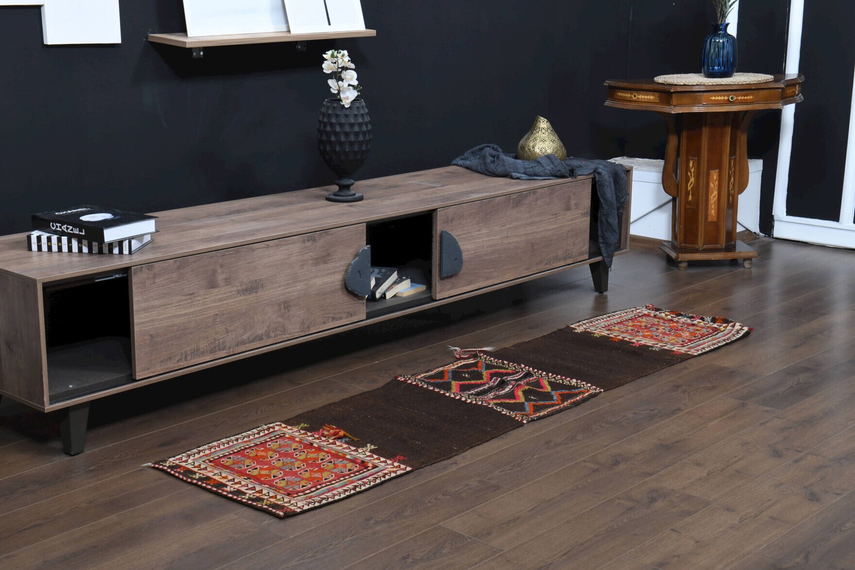 Traditional Turkish Kilim Runner Rug