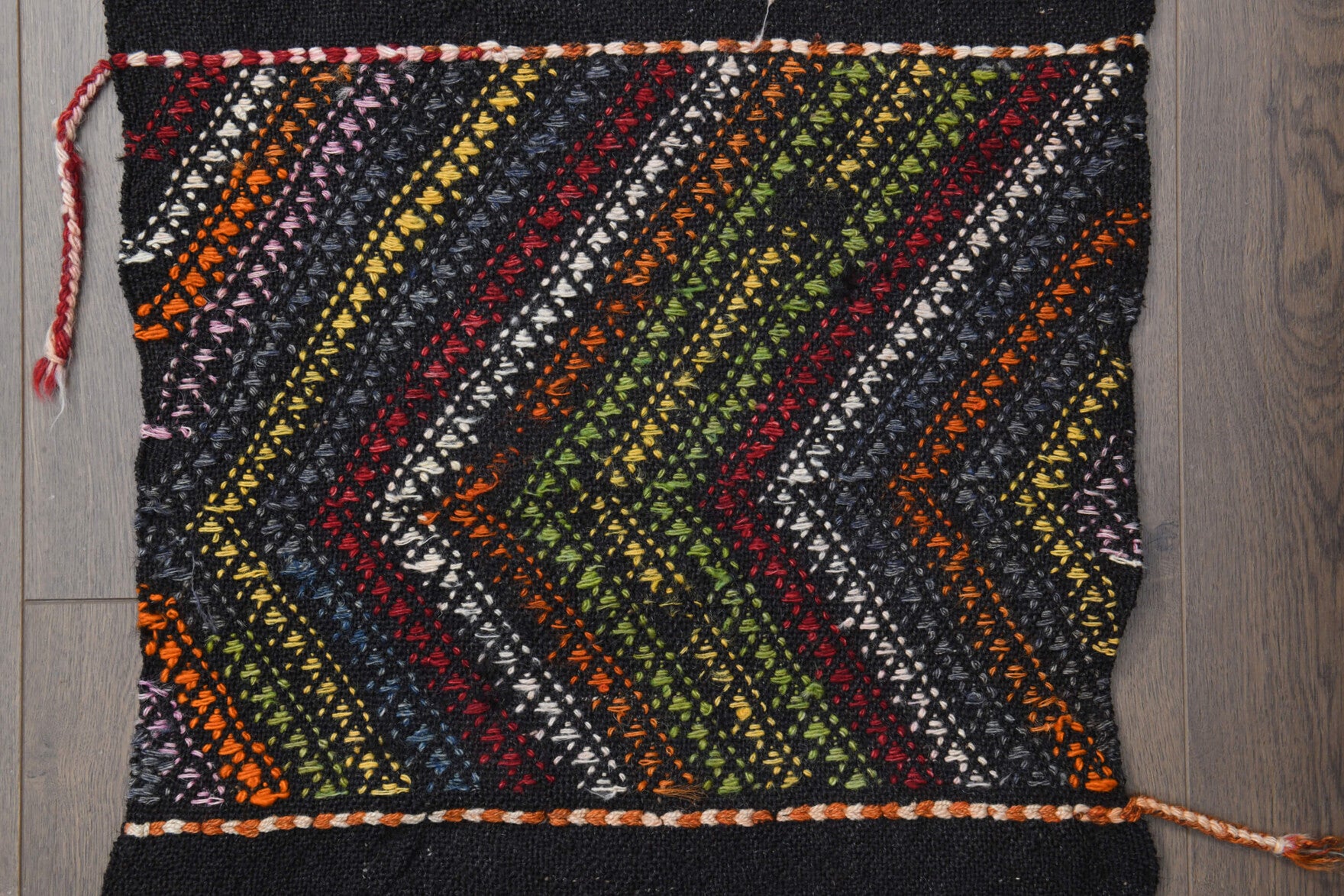 Ikat Turkish Kilim Runner Rug