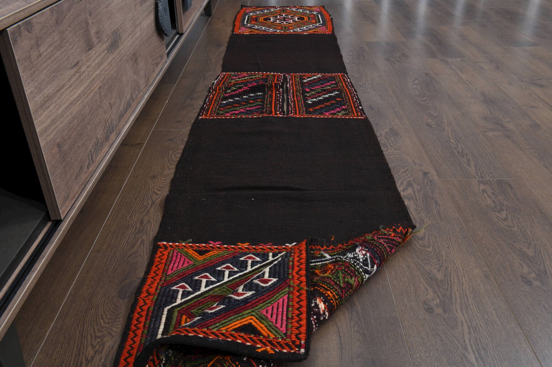 Narrow Turkish Kilim Runner Rug