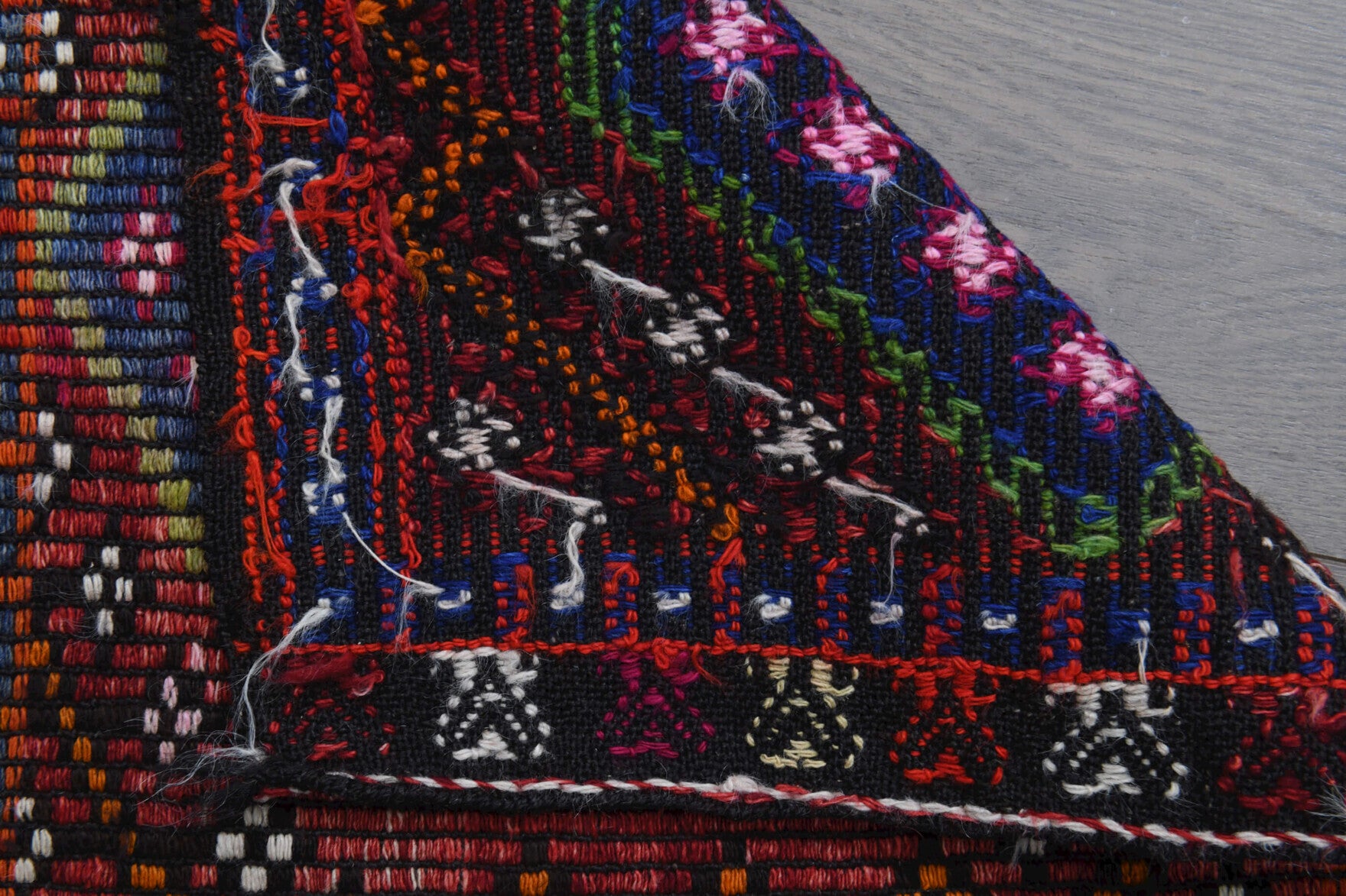 Vintage Narrow Flatweave Runner Rug