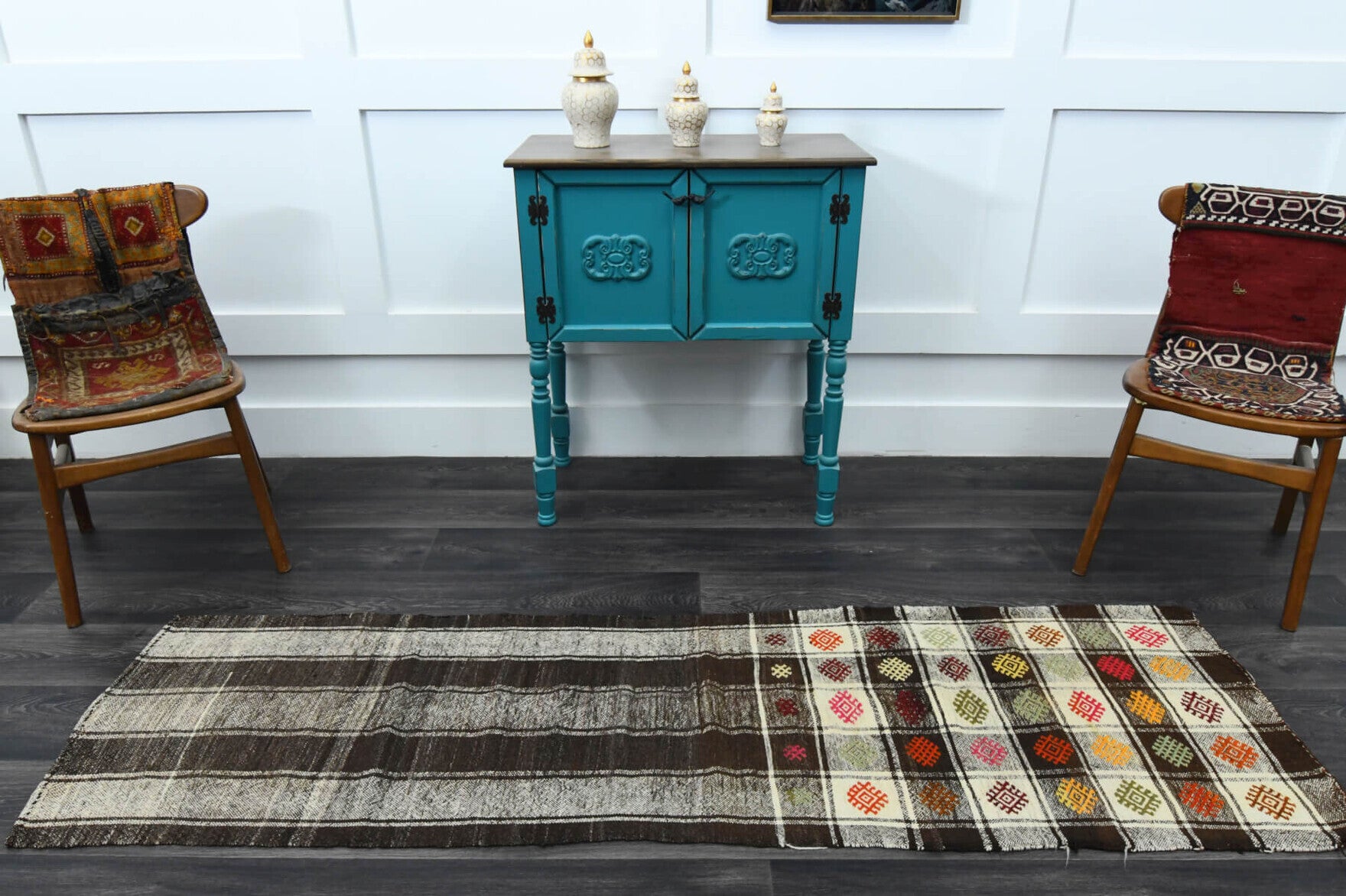Turkish Kilim Kitchen Runner Rug
