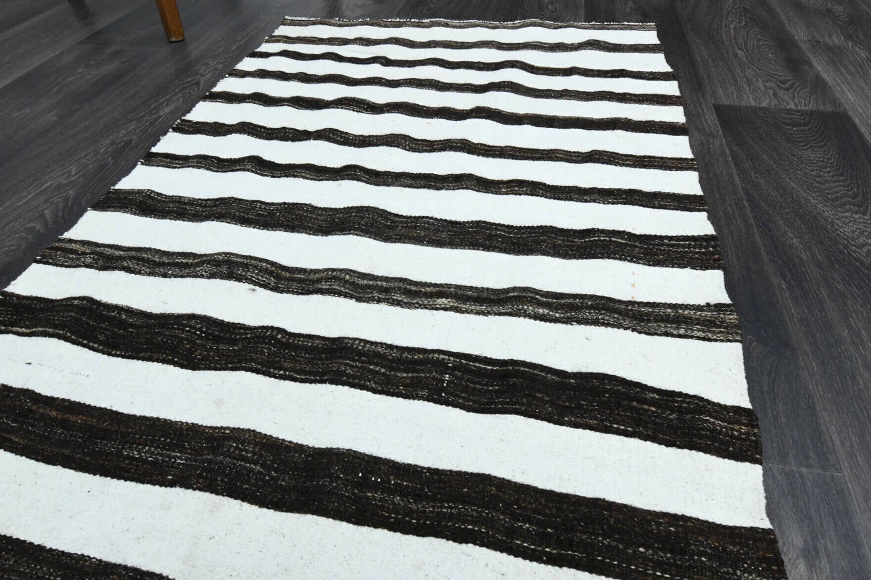 Striped Turkish Kilim Runner Rug
