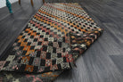 Hand-crafted Anatolian vintage kilim runner Lysinesia in wool, 1960s