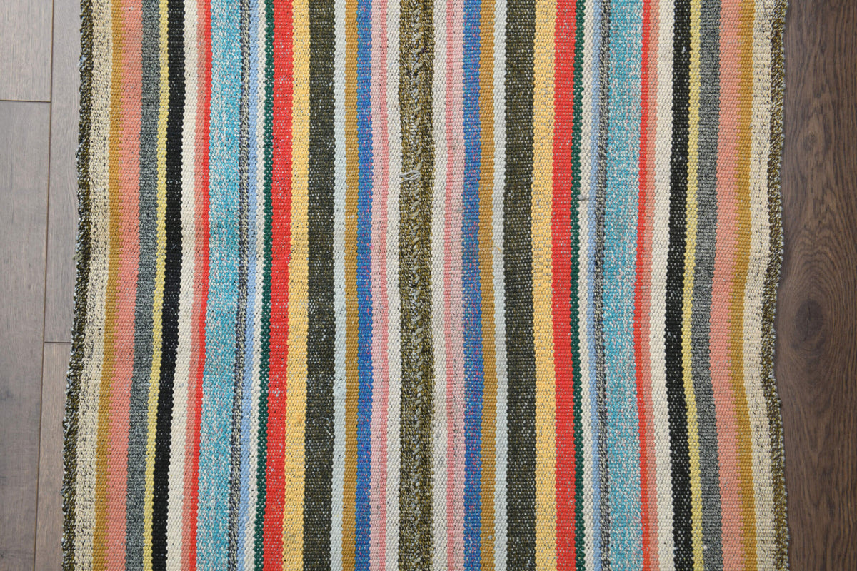 79x237 cm vintage Anatolian kilim rug – Kydorhoe, flatweave, wool
