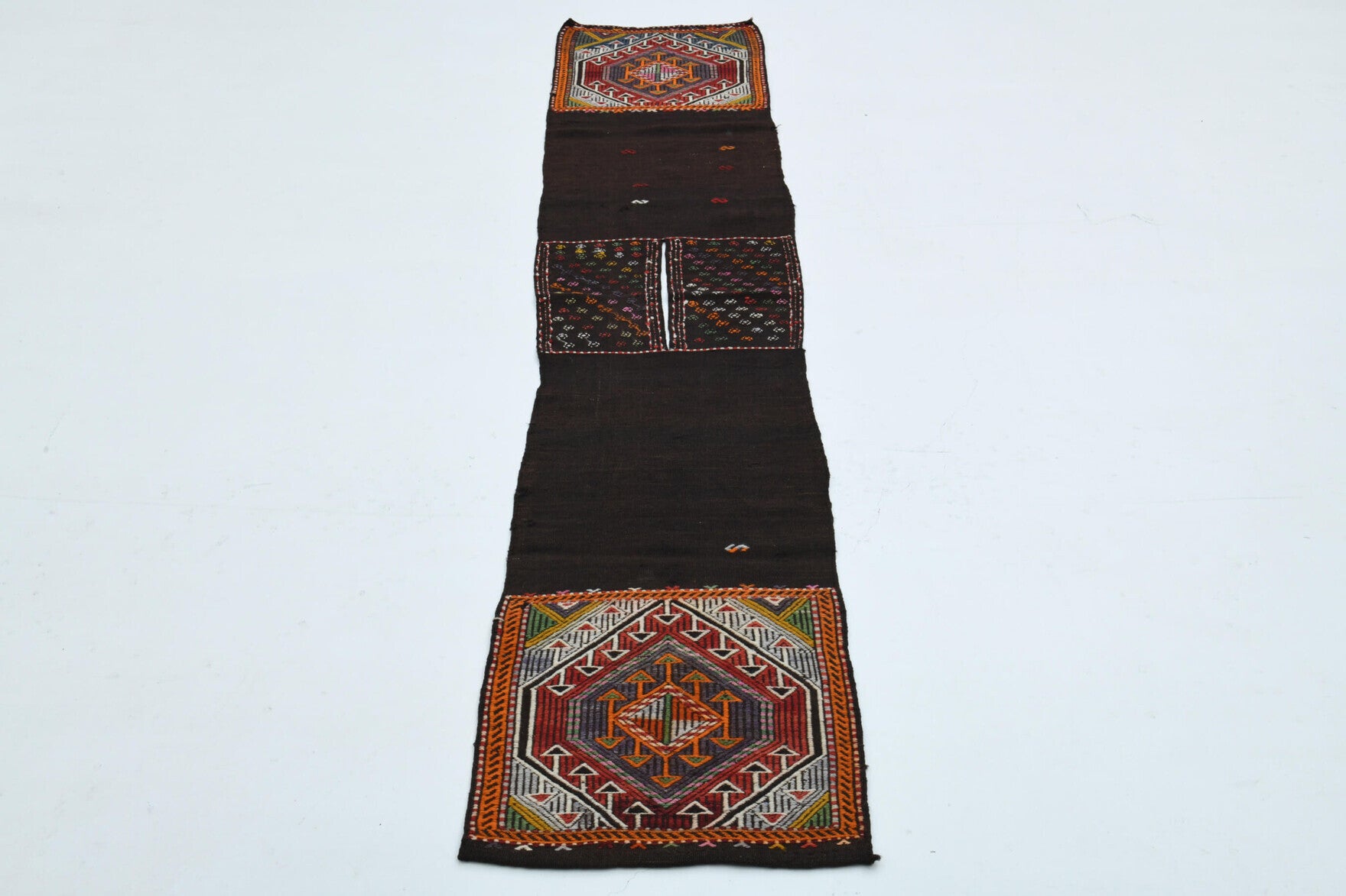 Flatweave Turkish Tribal Runner Rug