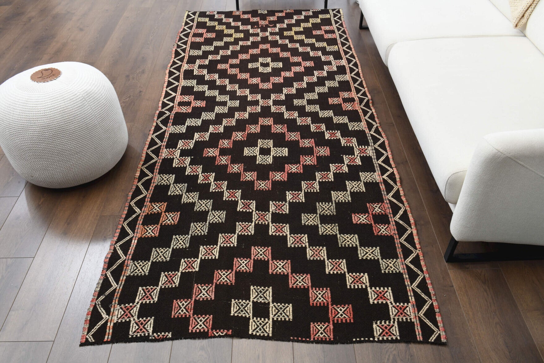 Brown Turkish Runner Rug