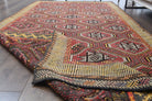 5x10 Kilim, Vintage Turkish Wide Runner Rug