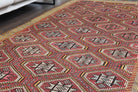 5x10 Kilim, Vintage Turkish Wide Runner Rug