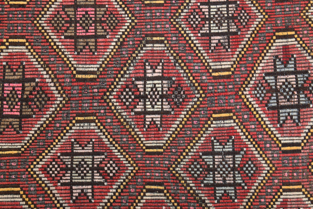 5x10 Kilim, Vintage Turkish Wide Runner Rug