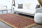 5x10 Kilim, Vintage Turkish Wide Runner Rug