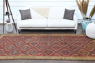 5x10 Kilim, Vintage Turkish Wide Runner Rug