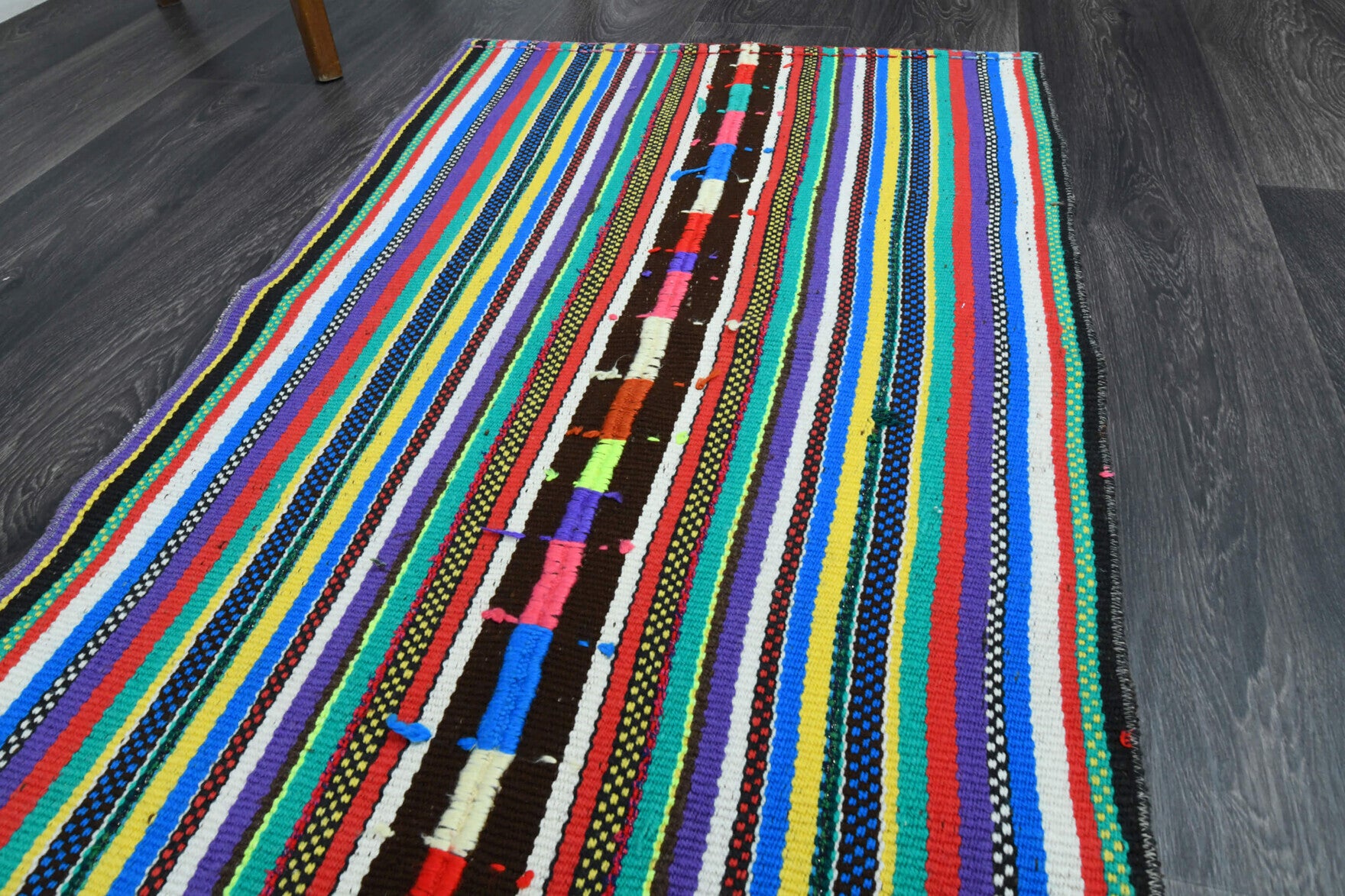 2x7, Flatweave Turkish Runner Rug