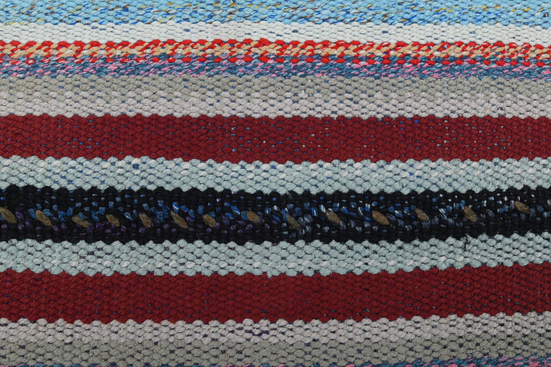 Handwoven flatweave wool kilim from Anatolia, Turkey – 3x8 Wool Kilim 2'4" x 8'1"