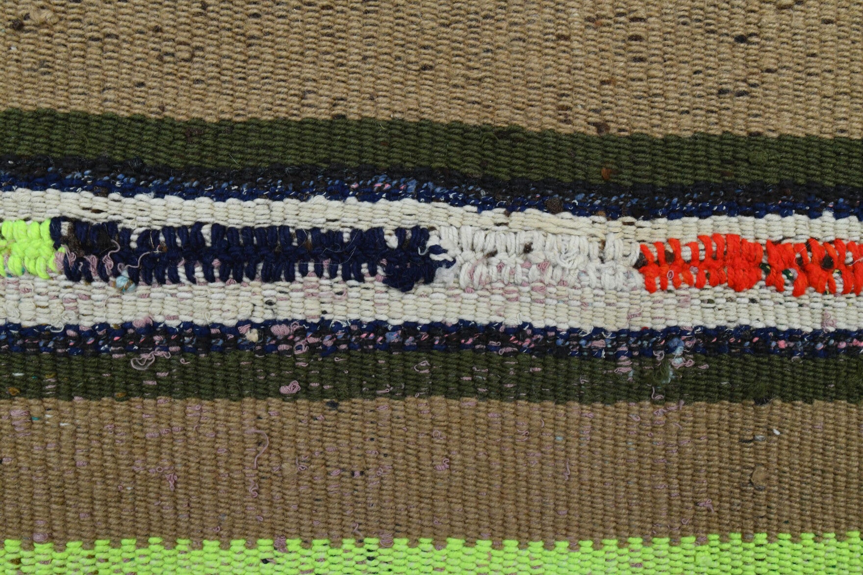 Handwoven flatweave wool kilim from Anatolia, Turkey – Turkish Wool Kilim 3'1" x 7'11"