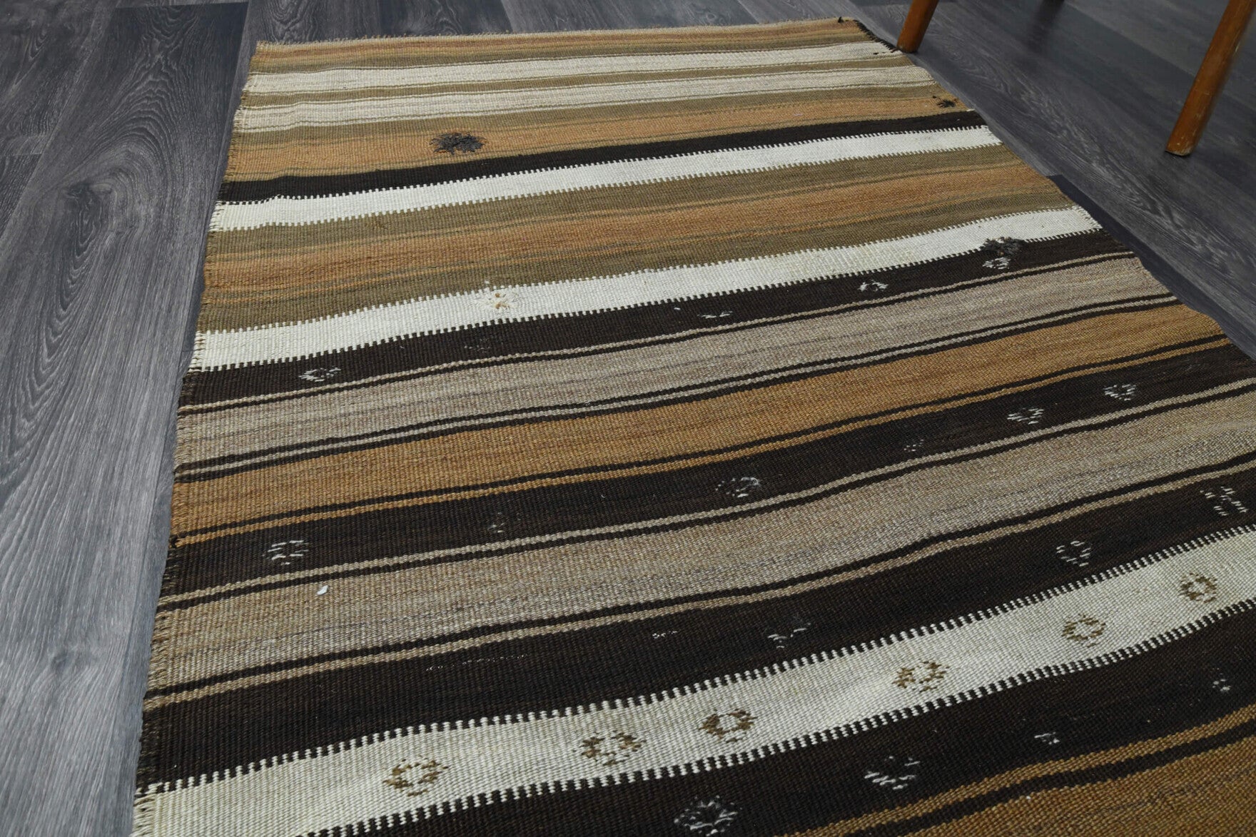 Turkish Multi-Colors Kilim Runner