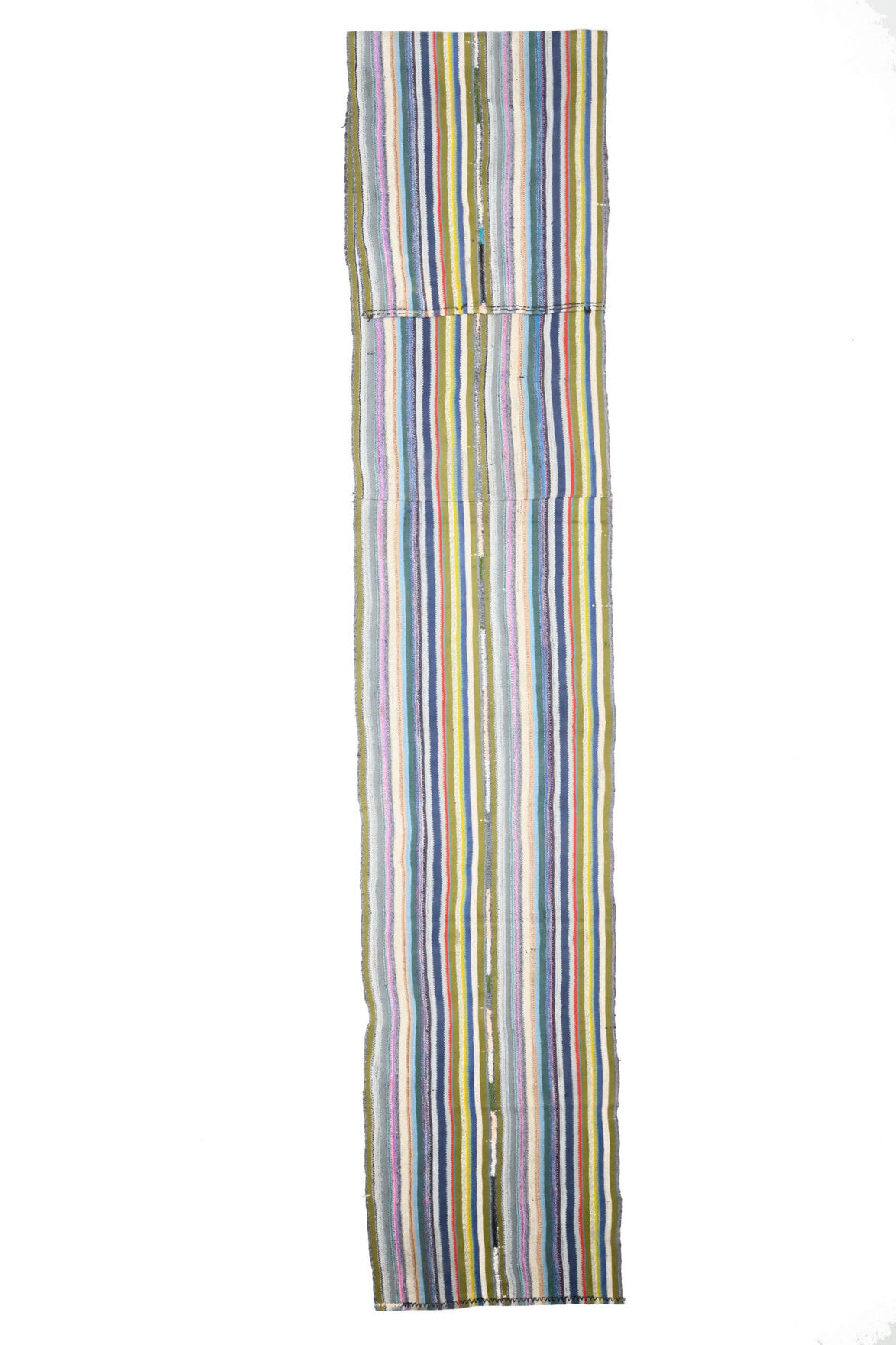 Turkish Runner Rainbow Kilim
