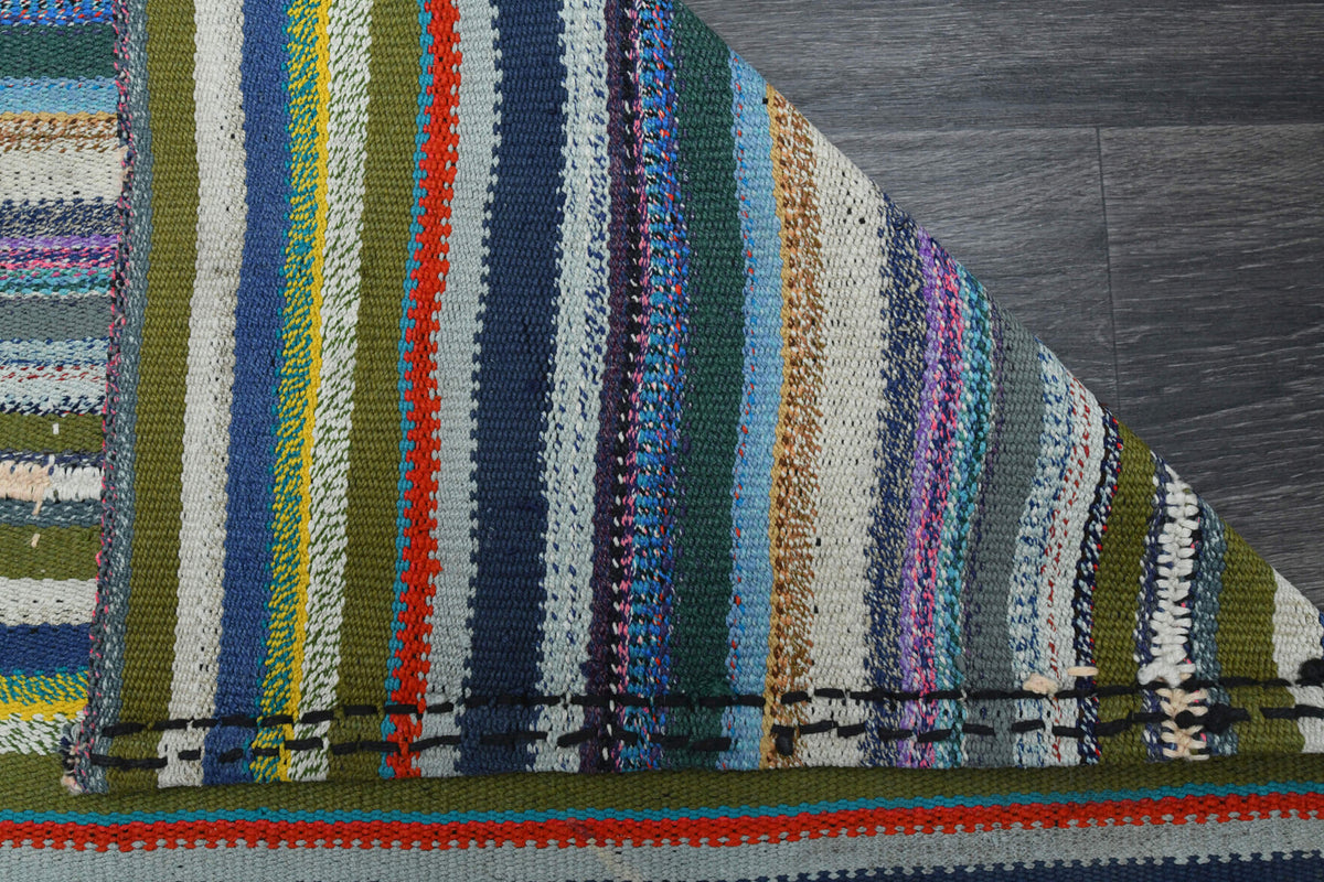 Turkish Runner Rainbow Kilim