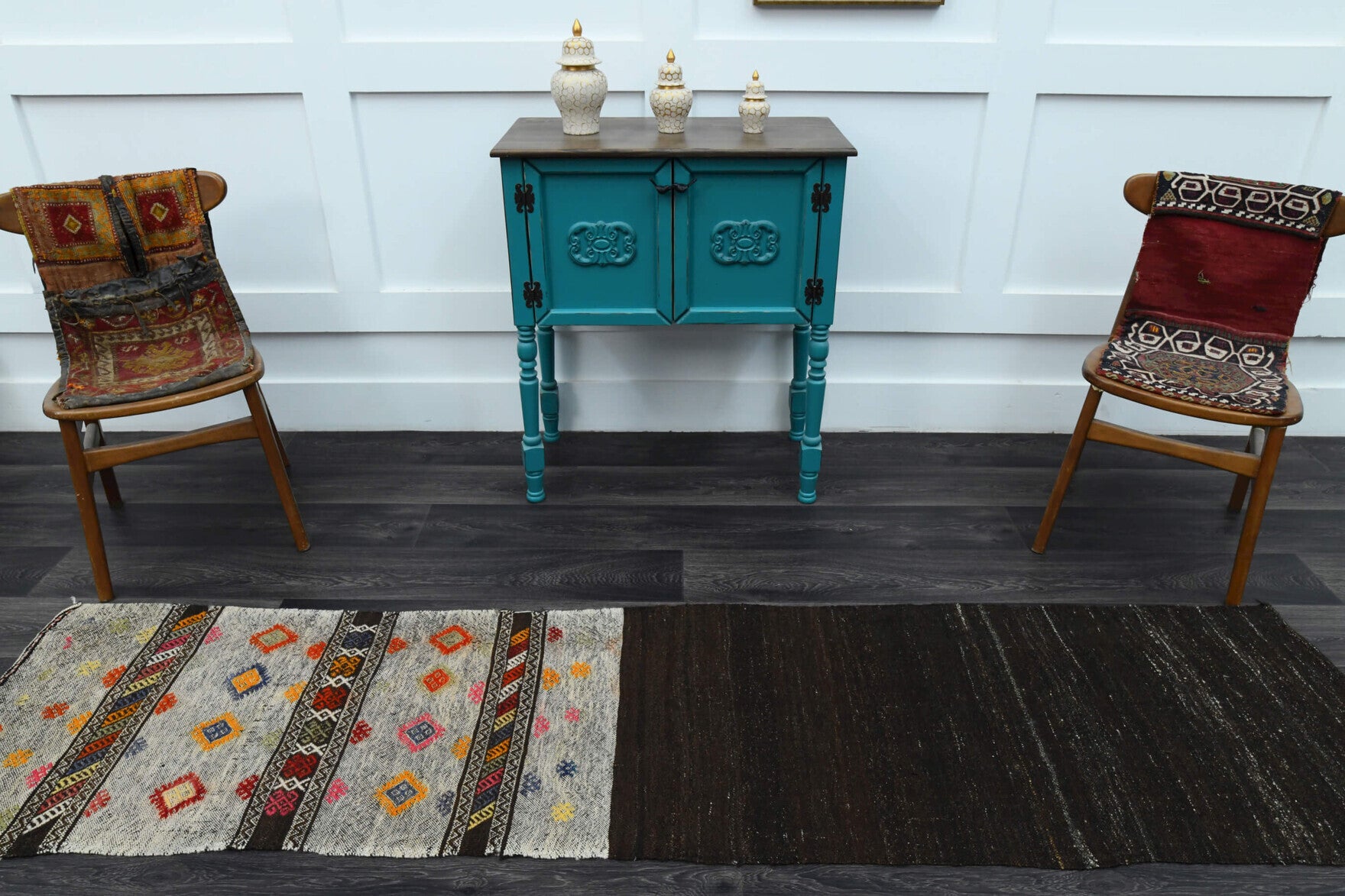 Vintage Turkish Kilim Runner Rug