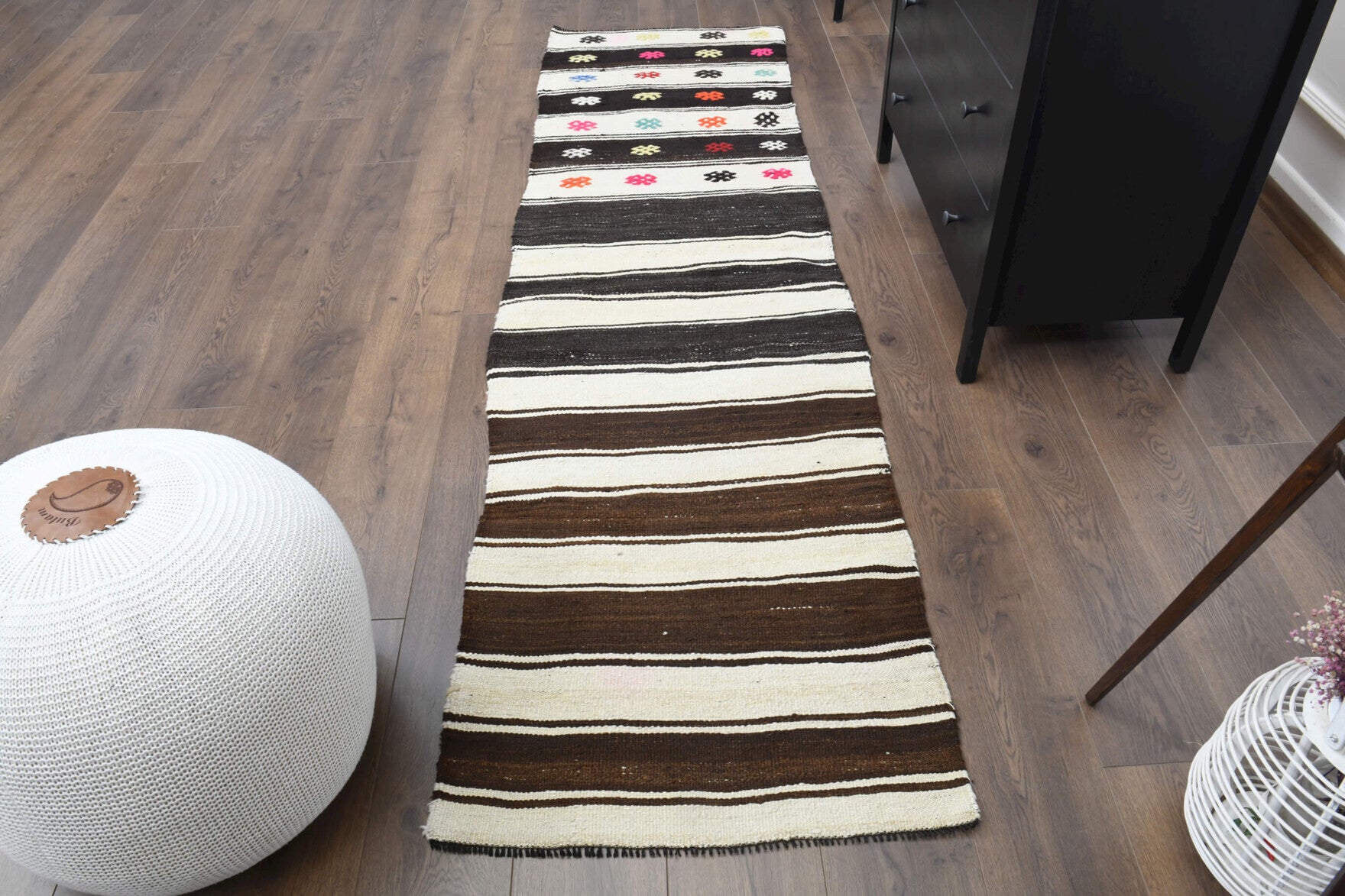 Vintage Turkish Native Kilim Runner