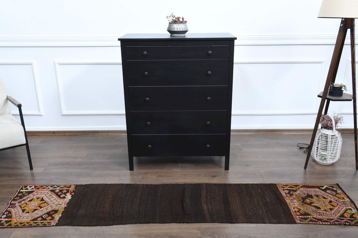 Ethnic Flatweave Runner Rug