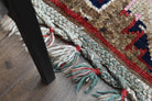 Wide Long Red Turkish Oushak Runner Rug
