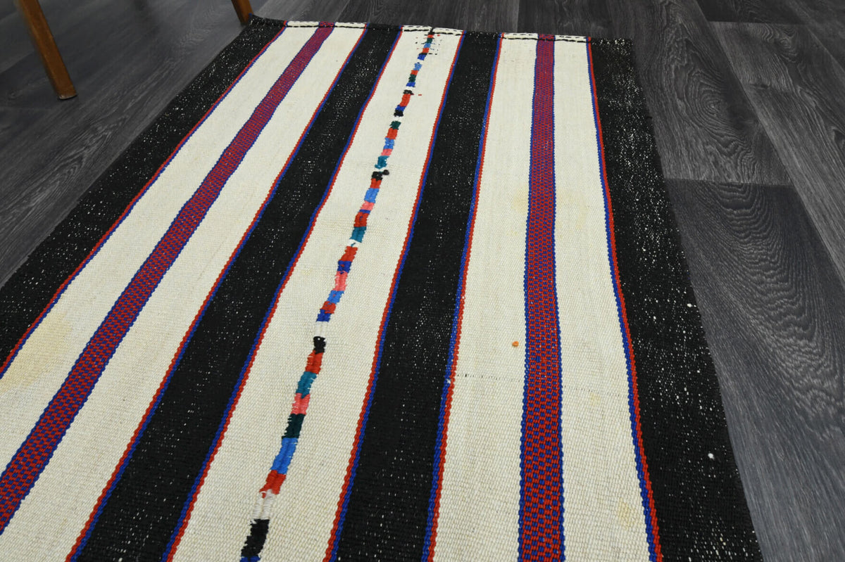 Striped Turkish Kilim Runner Rug
