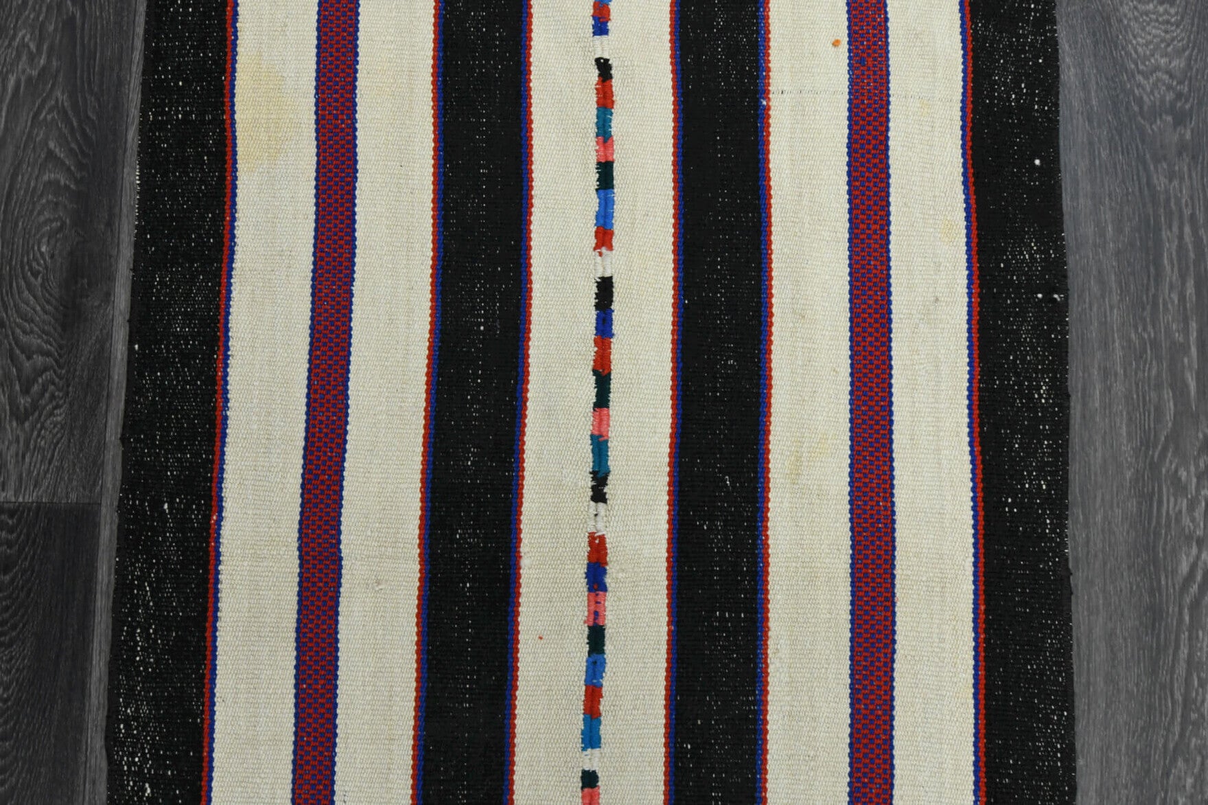 Striped Turkish Kilim Runner Rug