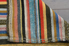 One-of-a-kind 1960s Anatolian vintage kilim rug in wool, 2'7" x 8'