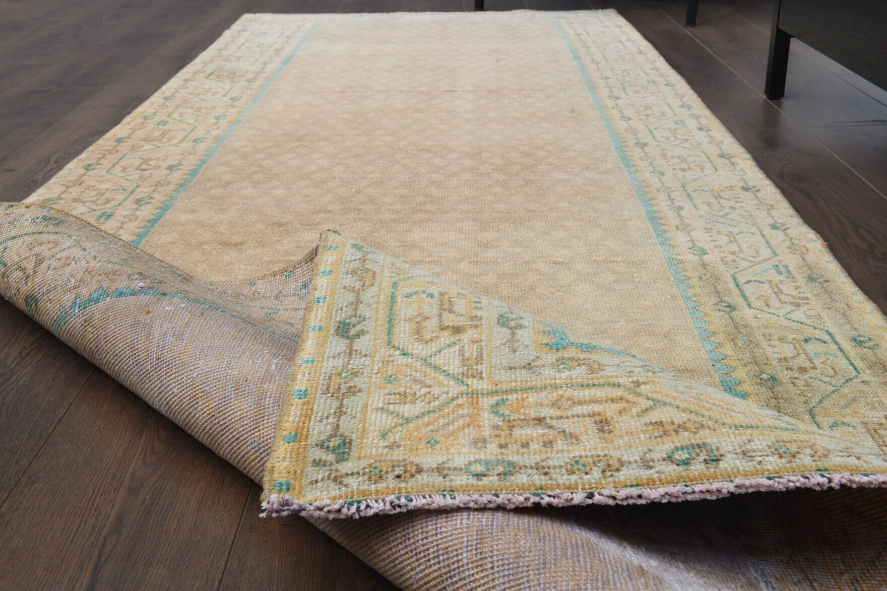 Oushak Turkish Runner Rug